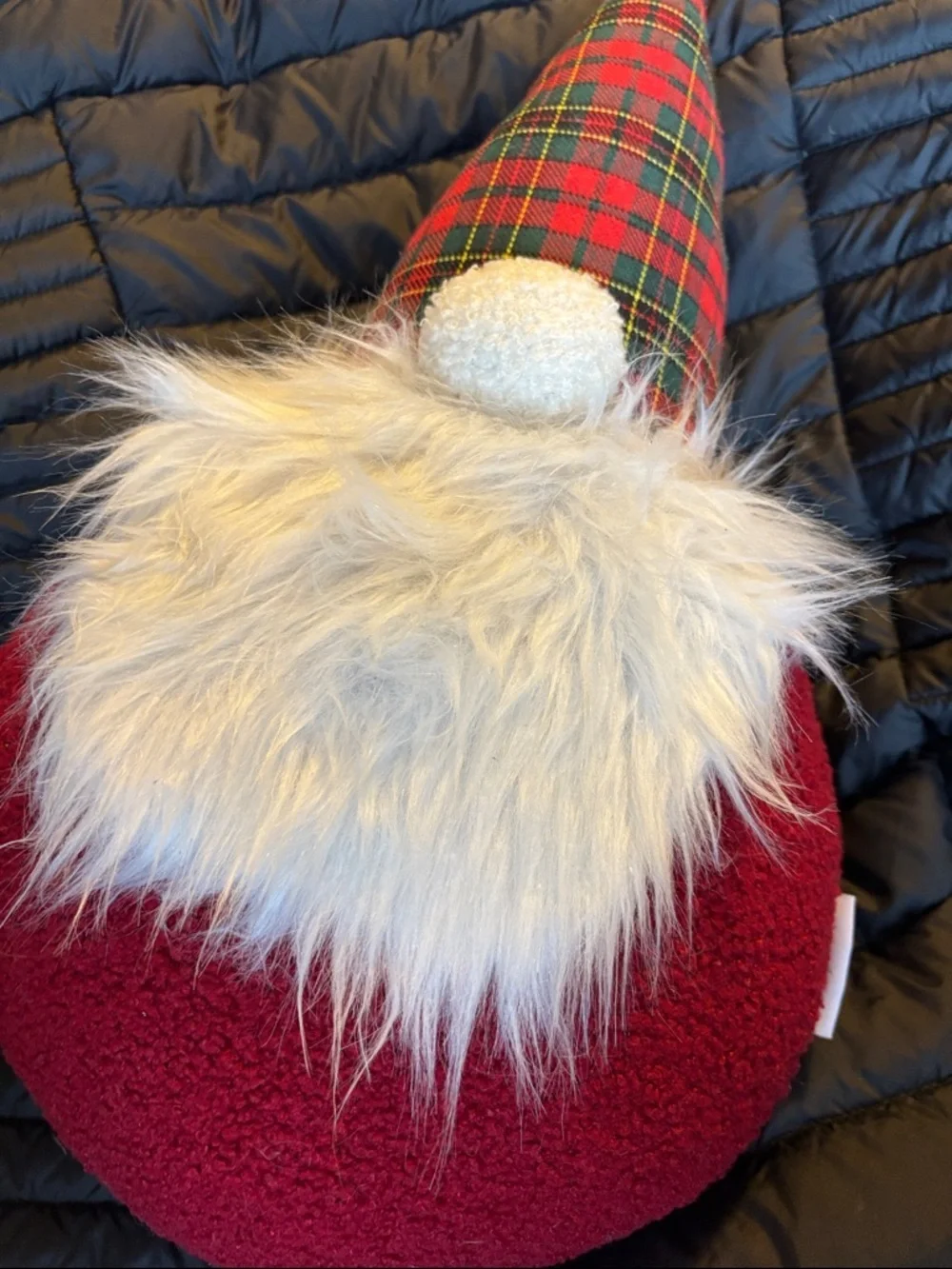 EAGAROO  Gnome Plush soft stand up Decoration - Red Plaid Hat beard